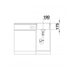 Zlewozmywak BLANCO ZEROX 340-IF Stal Durinox, InFino 523096