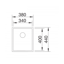 Zlewozmywak BLANCO ZEROX 340-U Stal polerowana, InFino 521583