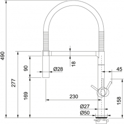 Bateria Franke LOUGNE Chrom 115.0177.640