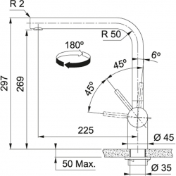 Bateria FRANKE Atlas Neo M miedziana 115.0628.204