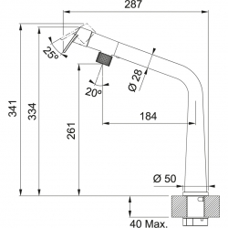 Bateria FRANKE Icon chrom 115.0625.185