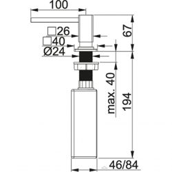 Dozownik Franke CENTINOX CHROM 119.0176.057