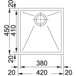 Zlewozmywak FRANKE Planar PPX 110-38 STAL SZLACHETNA 122.0203.472