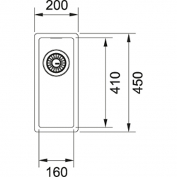 Zlewozmywak stalowy FRANKE BOX BXX 210/110-16 STAL SZLACHETNA JEDWAB 127.0453.651