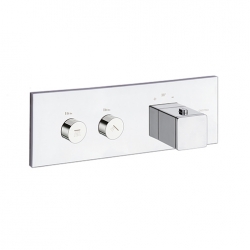 Bateria podtynkowa termostatyczna z regulacją strumienia (kompletna) CRS SYSTEM  chrom Cristina Rubinetterie XQ712CR