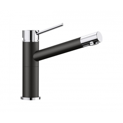 Bateria Blanco ALTA Compact Silgranit-Look Czarny/Chrom 526162
