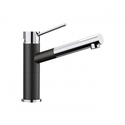Bateria Blanco ALTA-S Compact Silgranit-Look Czarny/Chrom 526161