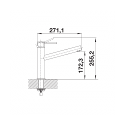 Bateria Blanco AMBIS STAL SZLACHETNA SZCZOTKOWANA 523118
