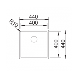Zlewozmywak Blanco CLARON 400-IF stal Durinox z InFino 523389