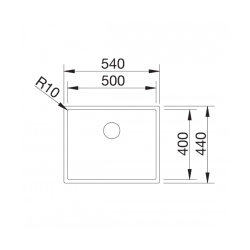 Zlewozmywak Blanco CLARON 500-IF stal Durinox z InFino 523390