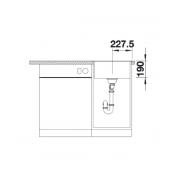 Zlewozmywak Blanco DALAGO 45-F Czarny 525870