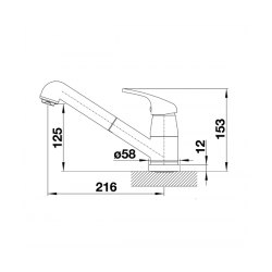 Bateria Blanco DARAS S-F chrom podokienna 521752