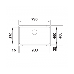 Zlewzomywak Blanco ETAGON 700-U Czarny, InFino, szyny 525891