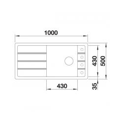 Zlewozmywak Blanco FARON XL 6 S Silgranit, Czarny odwracalny, InFino 525896