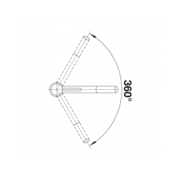 Bateria Blanco KANO Silgranit-Look Czarny/Chrom 526175