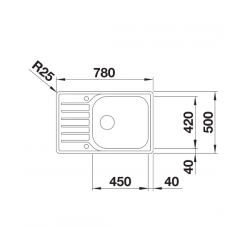 Zlewozmywak Blanco LANTOS XL 6 S-IF COMPACT stal szlachetna szczotkowana 523140