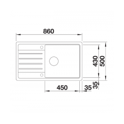 Zlewozmywak Blanco LEGRA XL 6 S Czarny, odwracalny 526087