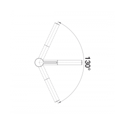 Bateria Blanco LINEE-S Silgranit-Look Czarny/Chrom 526171