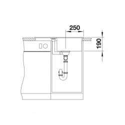 Zlewozmywak Blanco METRA 45 S Compact Czarny odwracalny 525912