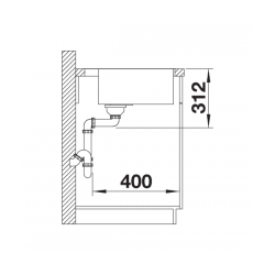 Zlewozmywak Blanco SUBLINE 500-IF/A SteelFrame Czarny, korek auto., InFino 525999