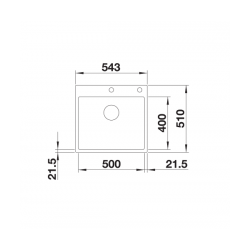 Zlewozmywak Blanco SUBLINE 500-IF/A SteelFrame Czarny, korek auto., InFino 525999