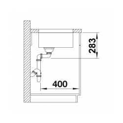 Zlewozmywak Blanco SUPRA 450-U z korkiem automatycznym 518204