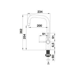 Bateria Blanco JANDORA stal szczotkowana 526 615