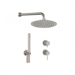 Zestaw natryskowy podtynkowy TOKYO STEEL inox Daniel Rubinetterie SSTX615ZD2P78-30