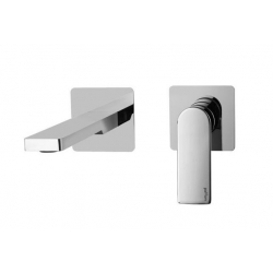 Bateria umywalkowa podtynkowa 200mm TANGO stal szczotkowana Paffoni Rubinetterie TA105ST70