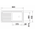 Zlewozmywak BLANCO TOP EES 8x4 Stal matowa odwracalny, bez przelewu (1 1/2) 500370