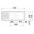 Zlewozmywak BLANCO TOP EZS 11x4 Stal matowa odwracalny, bez przelewu (1 1/2) 500847