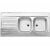 Zlewozmywak BLANCO R-ZS 12x6-2 Stal matowa odwracalny, nakładany (1 1/2) 510505