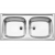 Zlewozmywak BLANCO TOP EZ 8x4 Stal matowa odwracalny, bez przelewu (1 1/2) 500372