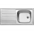 Zlewozmywak BLANCO TOP EES 8x4 Stal matowa odwracalny, bez przelewu (1 1/2) 500370