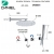 Bateria wannowa 5-otworowa DIVA Daniel Rubinetterie DV4491CR