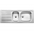 Zlewozmywak BLANCO TOP EZS 11x4 Stal matowa odwracalny, bez przelewu (1 1/2) 500847