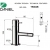 Bateria bidetowa stojąca (bez korka) Tokyo Chrom Daniel Rubinetterie TX604BCR