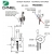 Bateria bidetowa podtynkowa TOKYO Chrom Daniel Rubinetterie TX6454DCCR