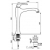 Bateria umywalkowa wysoka (clickclack) ARES chrom Emmevi Rubinetterie 76006CR