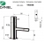 Bateria bidetowa stojąca Tokyo Chrom Daniel Rubinetterie TX604CR