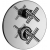 Bateria podtynkowa 3-drożna Quattro chrom Paffoni Rubinetterie QTV019CR