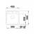 Zlewozmywak Blanco DALAGO 45-F Czarny 525870