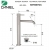 Bateria umywalkowa Korek Click Clack TOKYO STEEL Inox Daniel Rubinetterie SSTX607CC