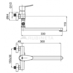 Bateria Rubineta STATIC-12/C chrom