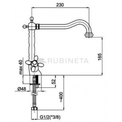 Bateria Rubineta VENEZIA-33 (BR) stare złoto