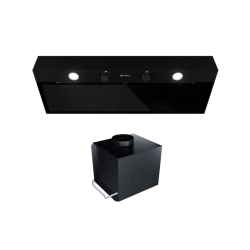 Okap kuchenny GLOBALO Fluxime 90.1 Black + Turbina TW 2.1 - Zakup u Producenta - Wysyłka 0 zł - Dostawa nawet w 24h