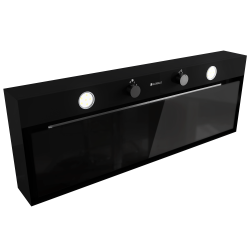 Okap kuchenny GLOBALO Fluxime 90.1 Black + Turbina TW 2.1 - Zakup u Producenta - Wysyłka 0 zł - Dostawa nawet w 24h